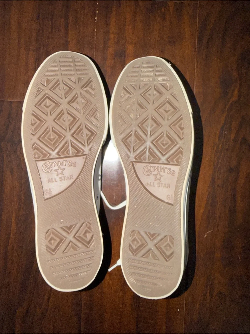 Converse White Canvas Low-Top Sneakers with Black Insole Logo - Picture 5 of 5